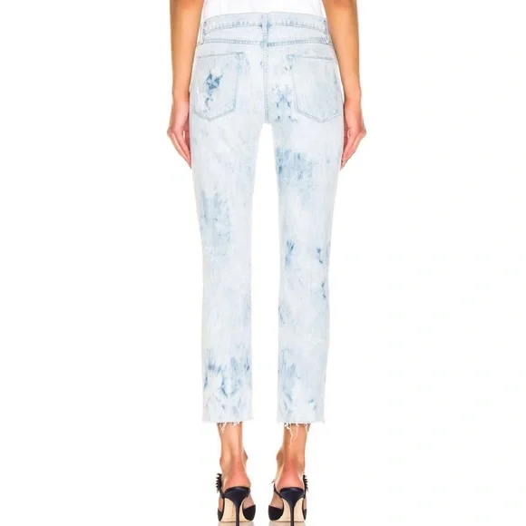 NEW FRAME REVOLVE DISTRESSED STRAIGHT LEG JEANS - Picture 6 of 8